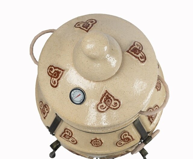 Тандыр "Урал" (ЭКО-Тандыр), 27 см, слоновая кость,