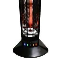 Уличный инфракрасный обогреватель Hugett Gaea Black с ПУ+ чехол, 2.5 кВт