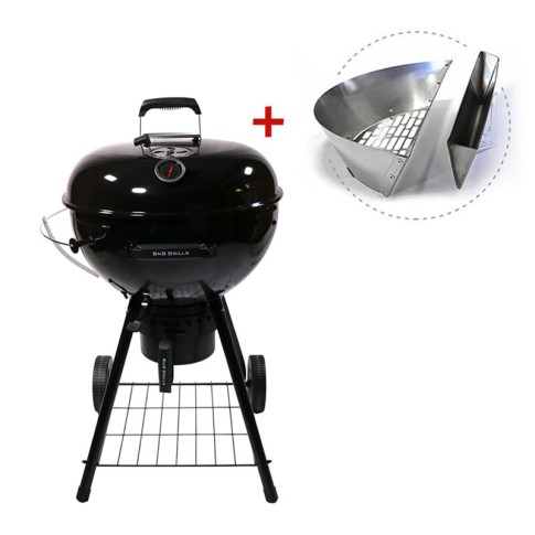 Угольный гриль SnS Kettle Black Edition, с корзиной SnS, 57 см, черный в Казани