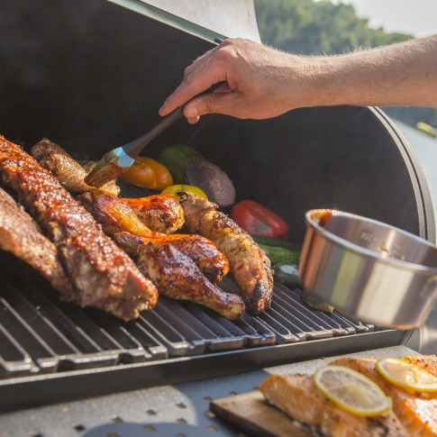 Угольный барельный гриль-коптильня Broil-King Regal OFFSET 400 в Казани