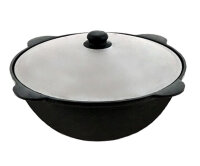 Казан чугунный узбекский 10л. (Плоское дно)