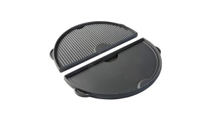 Сковорода гриль Big Green Egg, чугунная, двухстороннняя, полукруглая 42 см