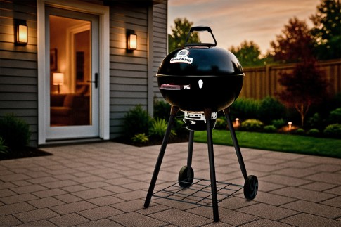 Гриль угольный Броил Кинг Краун Кетл (Broil King CROWN KETTLE 22.5" / 57 BLACK LEG) в Казани